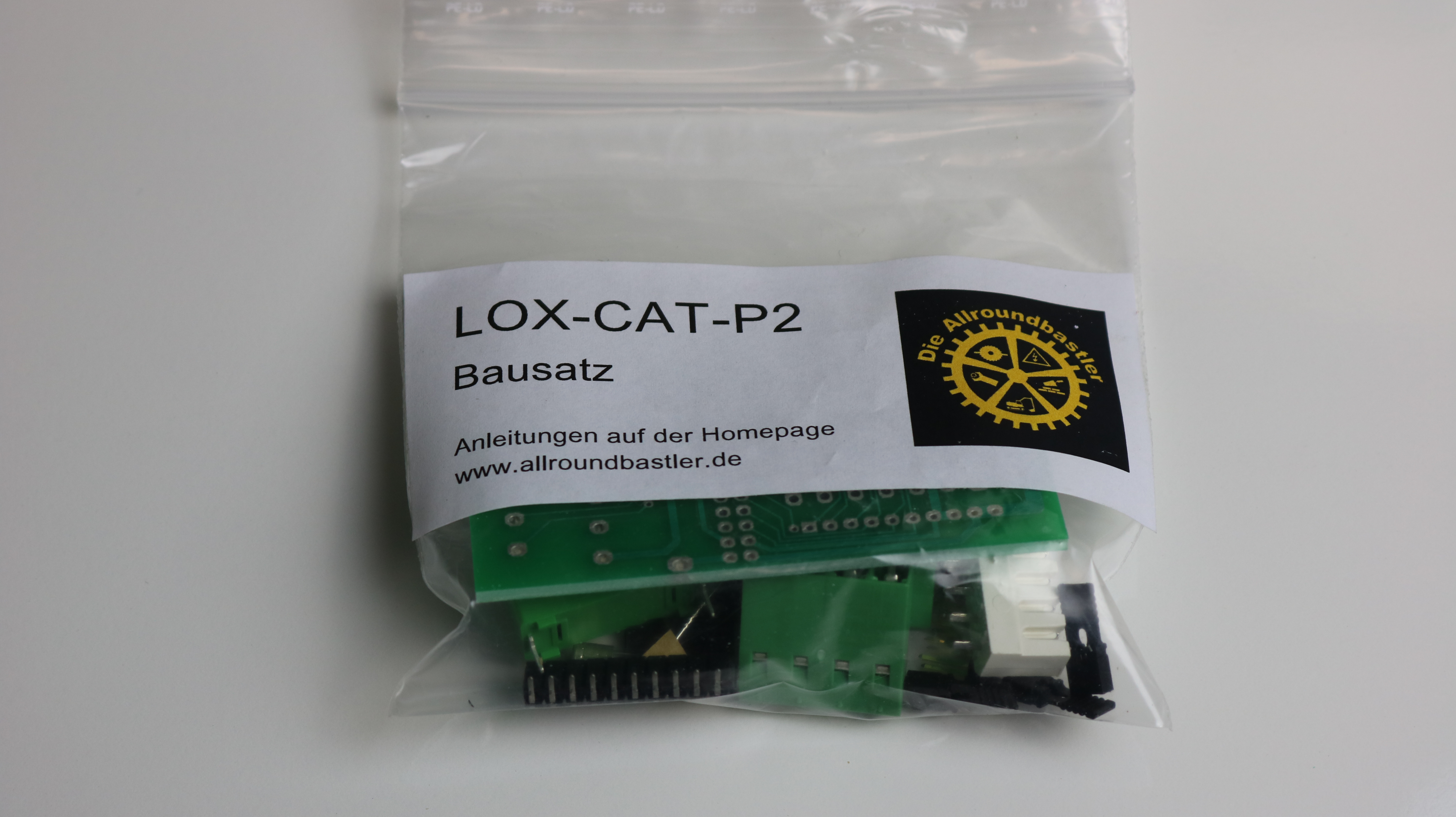 Bausatz LOX-CAT-P2 Anschlussplatine für CAT-Kabel – Die Allroundbastler