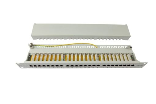 Patch Panel 24xTP, CAT6A, 500Mhz, 19"