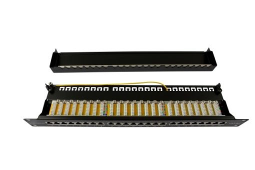 Patch Panel 24xTP, CAT6A, 500Mhz, 19" – Bild 3