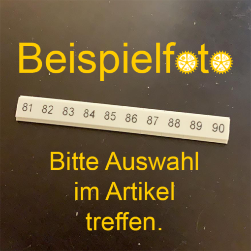 Beschriftung für Reihenklemmen (Phoenix Contact ZBF 5)