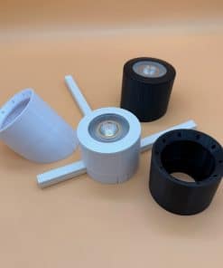 Aufbauadapter Loxone-Einbauspots Höhe: 68mm (Einbau Umbau zu Aufbau, auch für Dachschrägen)