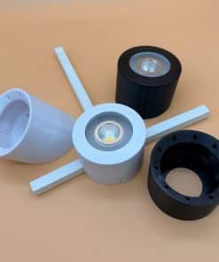 Aufbauadapter Loxone-Einbauspots Höhe: 55mm (Einbau Umbau zu Aufbau, auch für Dachschrägen)