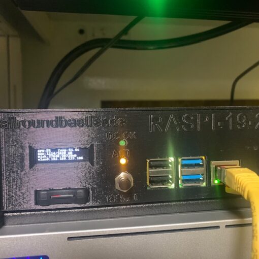 RASPI-19-2 - Gehäuse für Raspberry Pi4 mit Display, Lüfter,usw – Bild 3