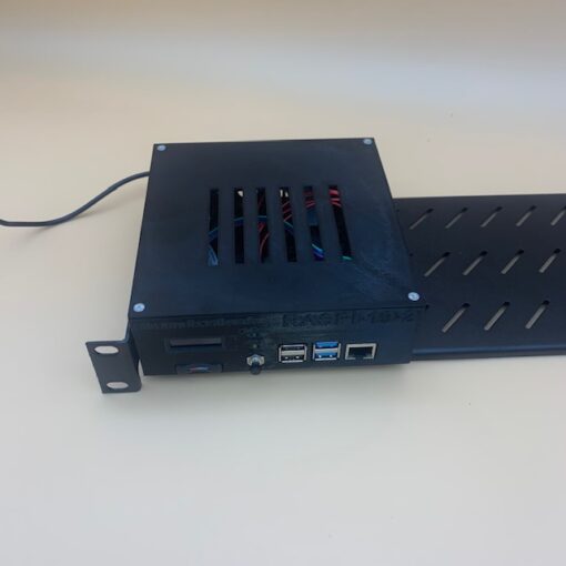 RASPI-19-2 - Gehäuse für Raspberry Pi4 mit Display, Lüfter,usw