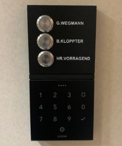 Klingelknopf - Blende für Loxone Montagerahmen mit Namen