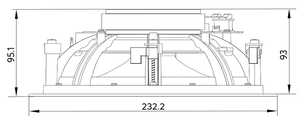 Produktmaßzeichnung Loxone Install Speaker 7 Master
