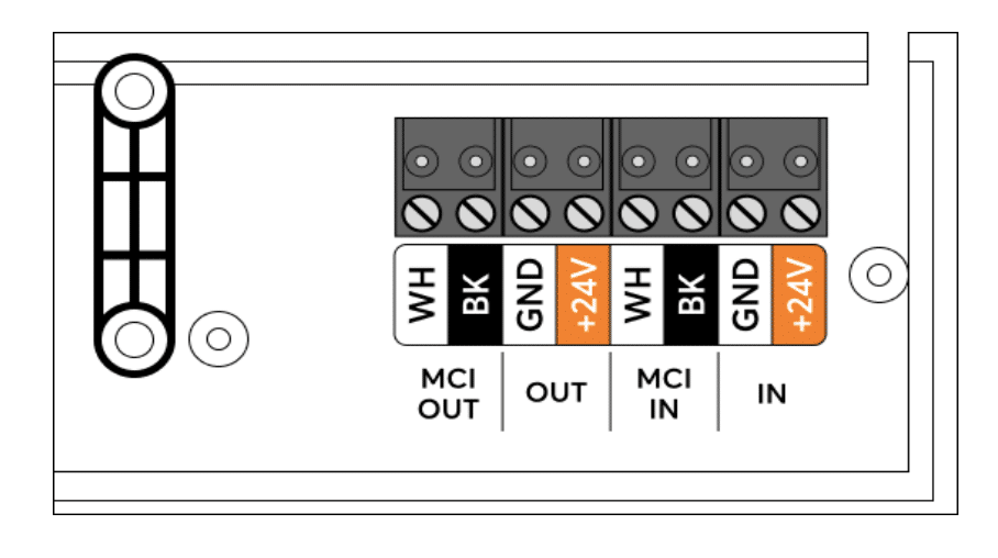 Anschlussplan Loxone Satellite Speaker IP64 Client Weiß