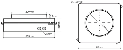 Loxone Beton­einbaugehäuse für 7" Install Speaker – Bild 5