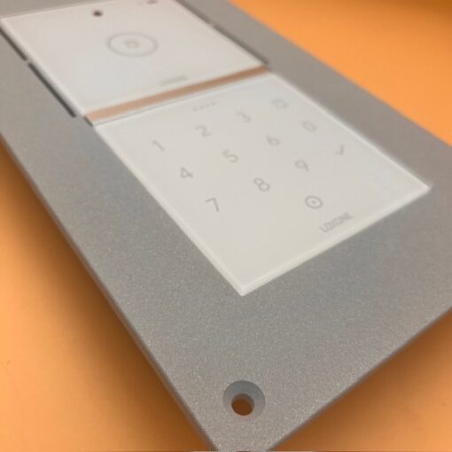 Aluminium Loxone Intercom/NFC Adapter gerade für das alte Intercom Unterputzgehäuse – Bild 4