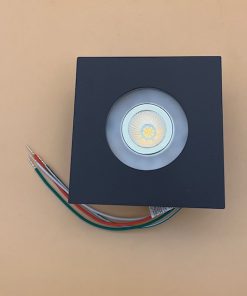 Aluminium Frontblende eckig für Loxone Spots (in RAL Wunschfarbe)