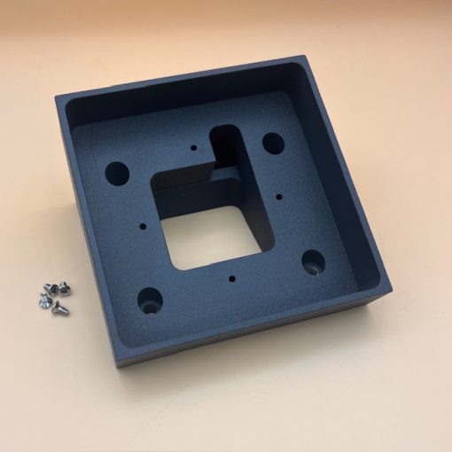 Aluminium Loxone Intercom/NFC Adapter schräg für Direktmontage auf der Wand – Bild 2