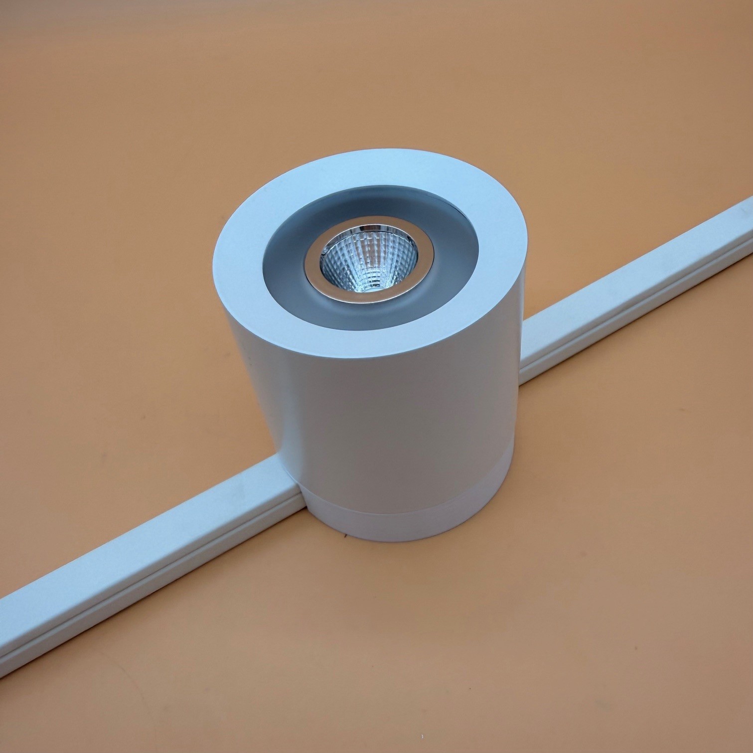 Aufbaugehäuse 18mm für Loxone Ceiling Spot für Aufputzinstallation (Kabelkanal) - gerade