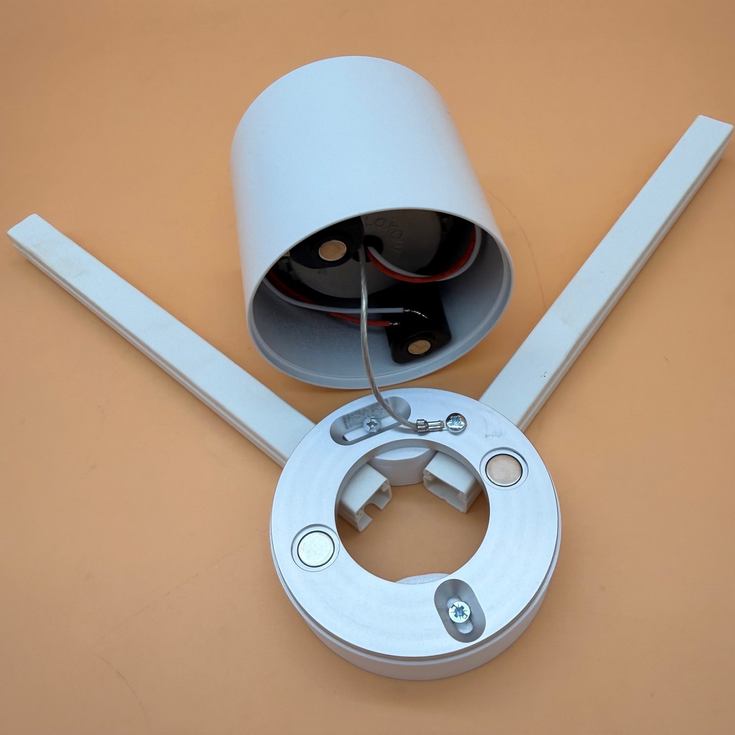 Aufbaugehäuse 18mm für Loxone Ceiling Spot für Aufputzinstallation (Kabelkanal) - 90 Grad – Bild 4