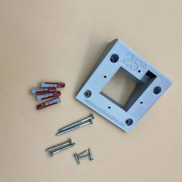 Loxone Intercom/NFC Adapter schräg für Direktmontage auf der Wand ohne Wetterschutz aus Kunststoff – Bild 3