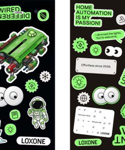 Loxone Aufkleber Sticker Set (1 Bogen)