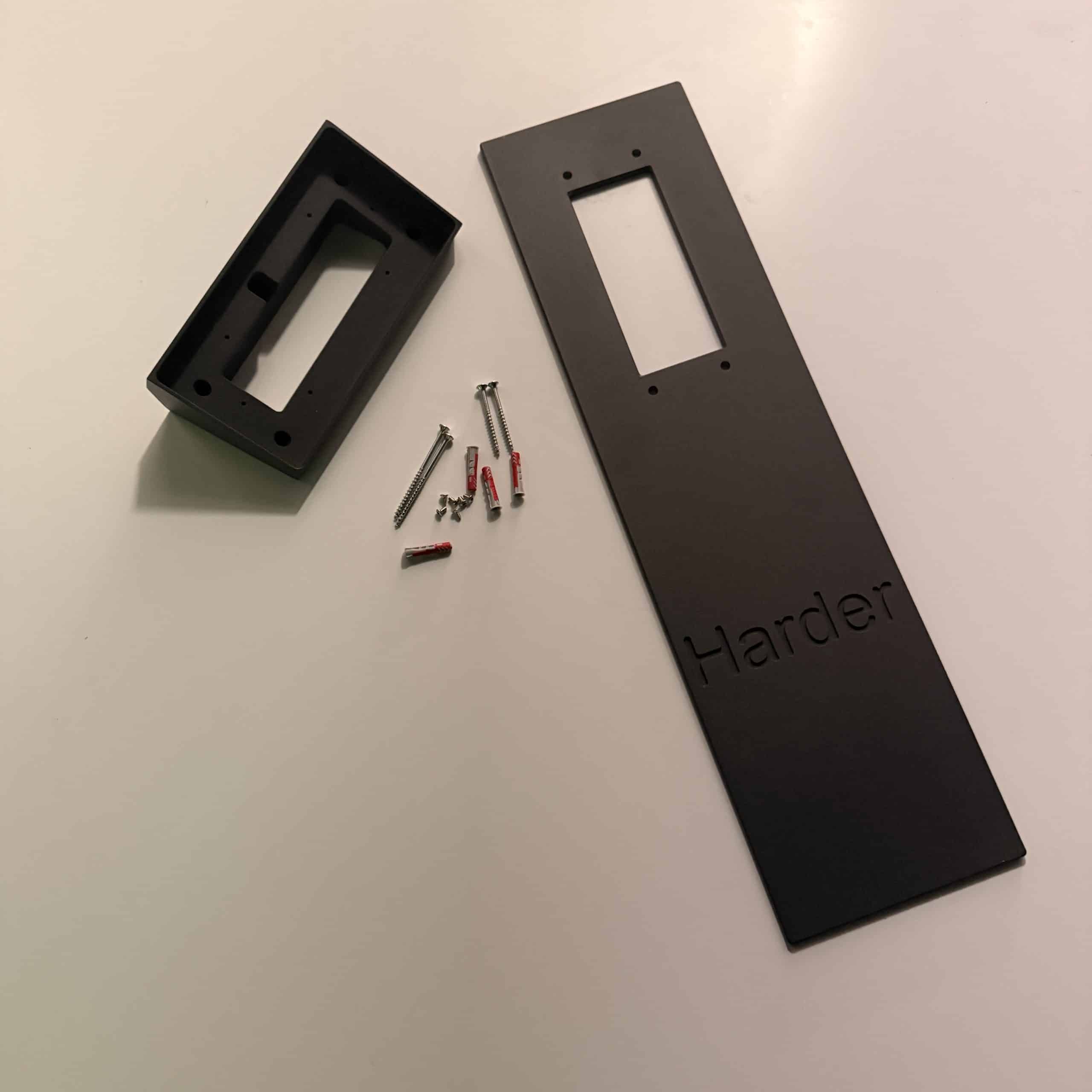 Aluminium Blende mit Schrägadapter 25 Grad für Intercom / NFC / Flex – Bild 8