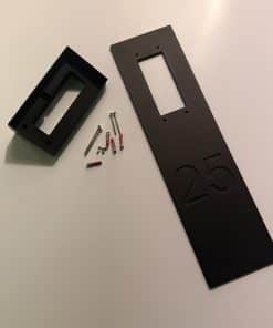 Aluminium Blende mit Schrägadapter 25 Grad für Intercom / NFC / Flex – Bild 7