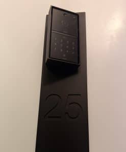 Aluminium Blende mit Schrägadapter 25 Grad für Intercom / NFC / Flex – Bild 5