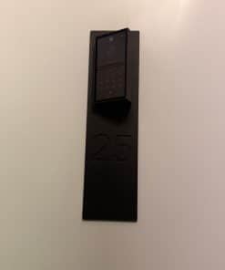 Aluminium Blende mit Schrägadapter 25 Grad für Intercom / NFC / Flex – Bild 4