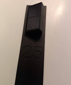 Aluminium Blende mit Schrägadapter 25 Grad für Intercom / NFC / Flex – Bild 3