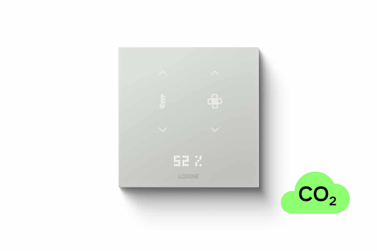Loxone Touch Pure Flex 24V CO2 Air Samtweiß (RAL 9002)