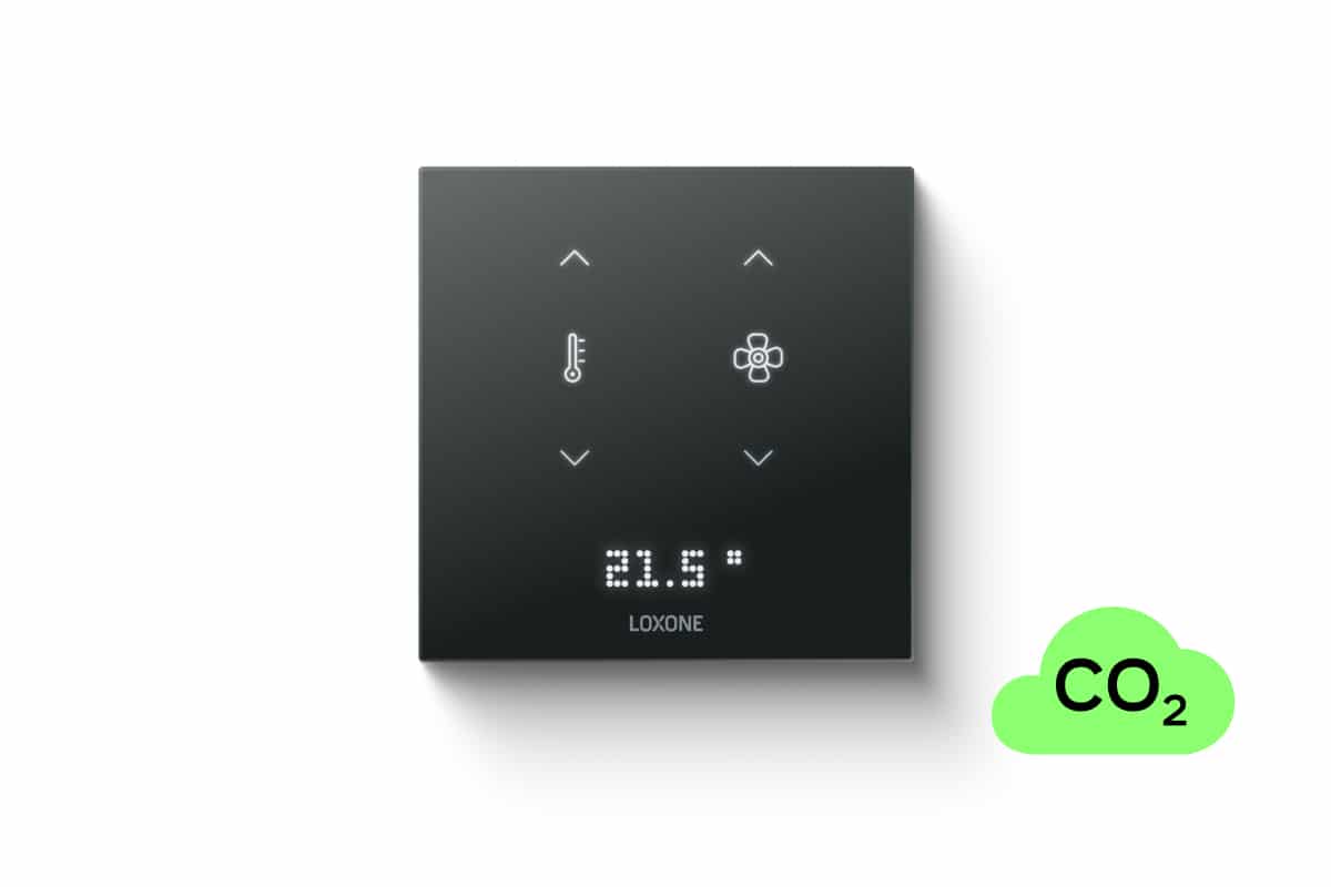 Loxone Touch Pure Flex 24V CO2 Air Anthrazit