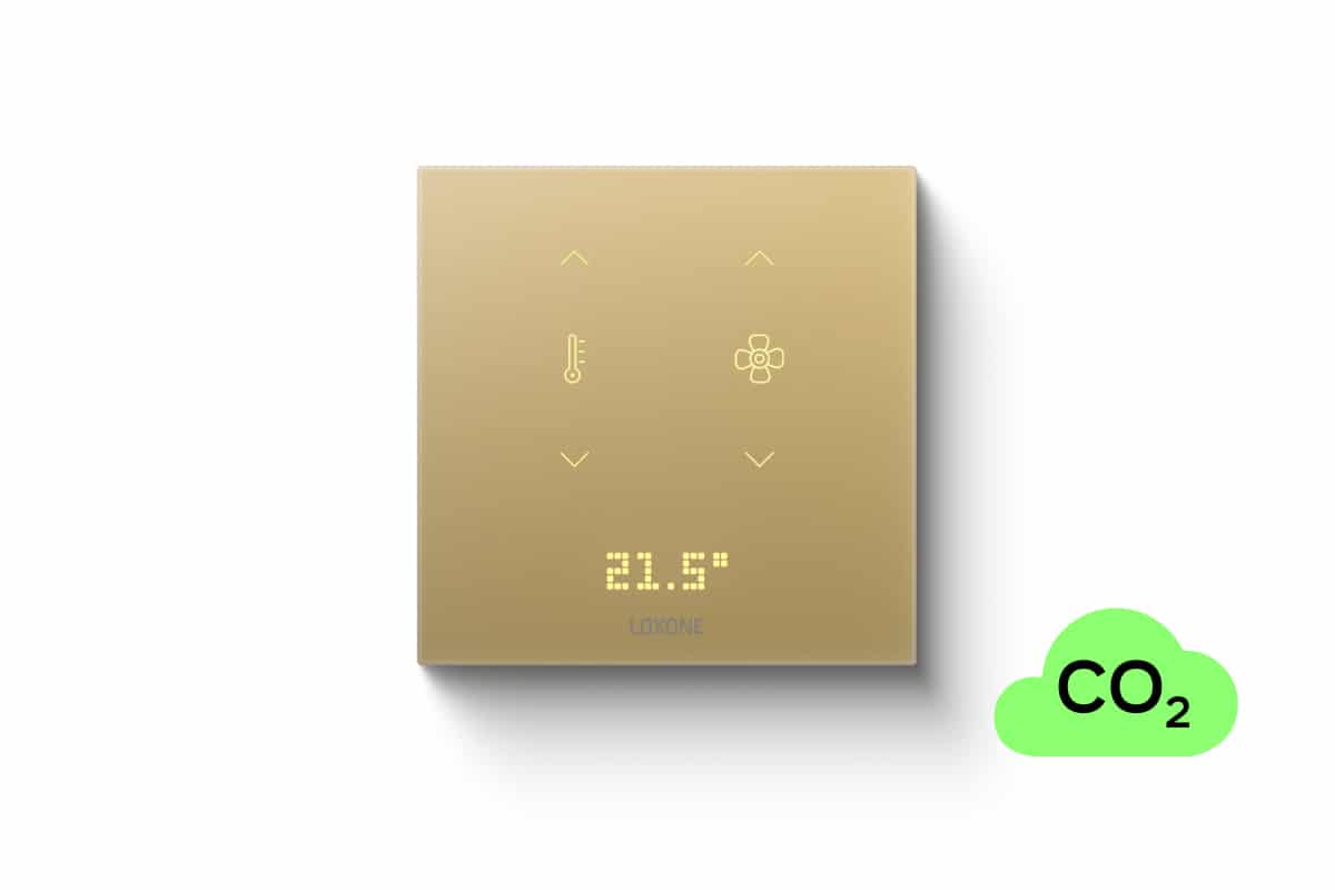 Loxone Touch Pure Flex 24V CO2 Air Gold