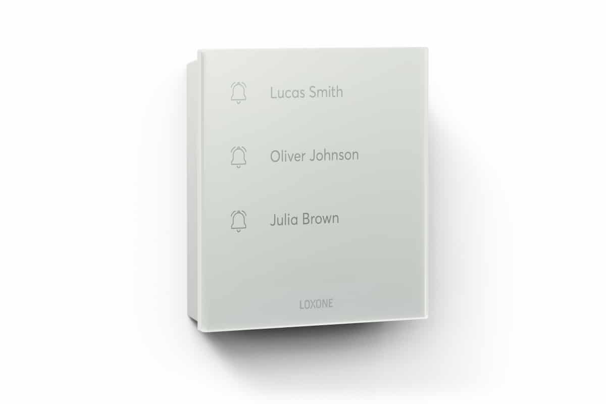 Loxone Touch Pure Flex Battery Air Samtweiß (RAL 9002) – Bild 2