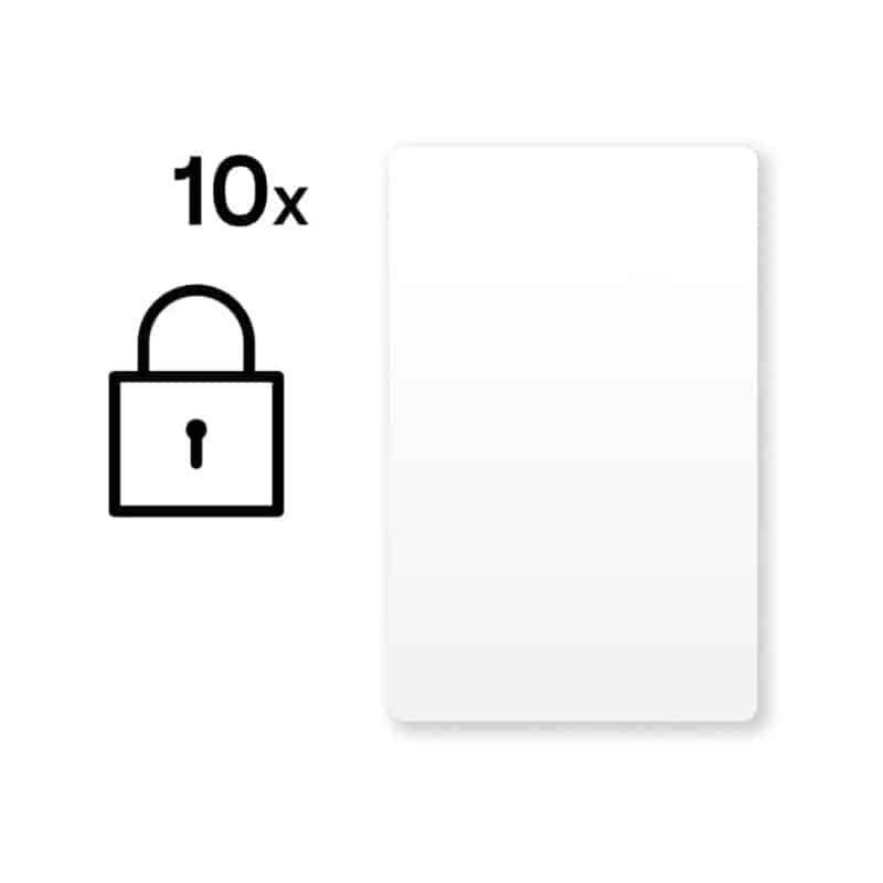 Verschlüsselte NFC Smart Cards Weiß (10 Stück)