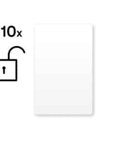 Unverschlüsselte NFC Smart Cards 10 Stück – weiss – Art.-Nr. 200449