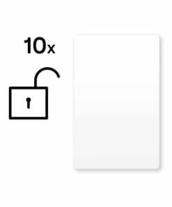 Unverschlüsselte NFC Smart Cards Weiß (10 Stück)