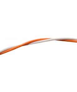 Rangierdraht (Länge nach Maß und 100m) – orange-weiß, m